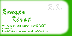 renato kirst business card